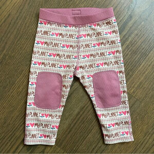 Patagonia Capilene Midweight Base Layer Pants “I love my planet” Infants 3-6 M